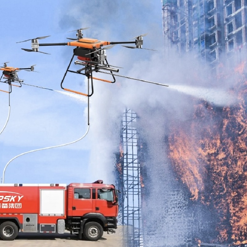 Topsky LT-UAVFW heavy lift 120kg tethered firefighting drone UAV - Image 4