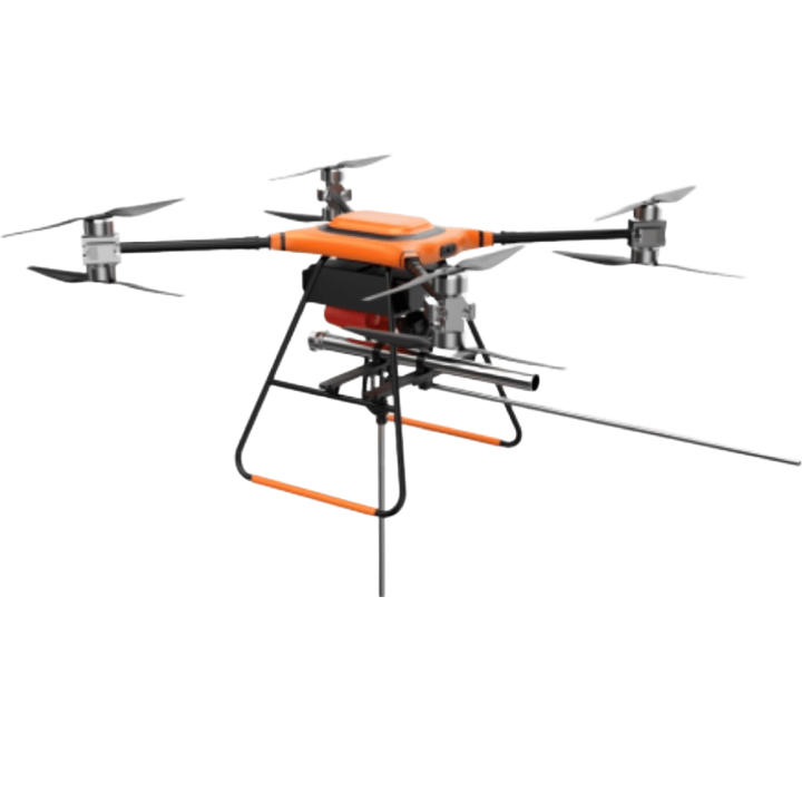 LT-UAVFW Heavy Lift Firefighting Drone | High-Rise Tethered Hose Mooring UAV